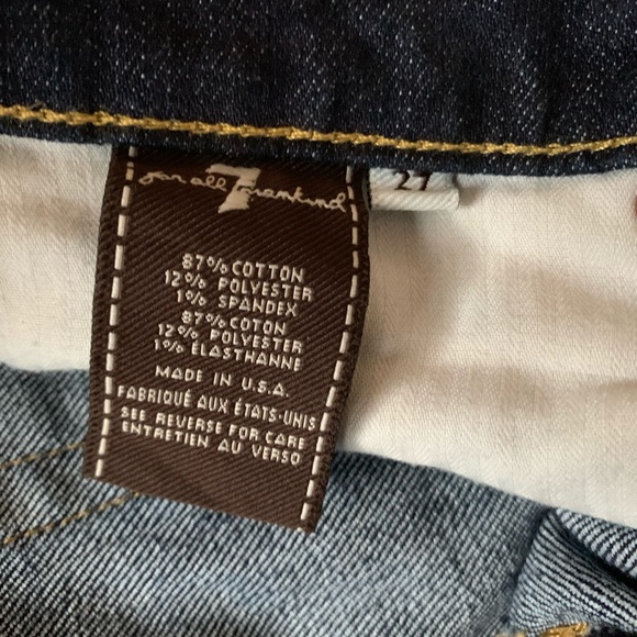 7 for all mankind straight leg jeans - Picture 8 of 8